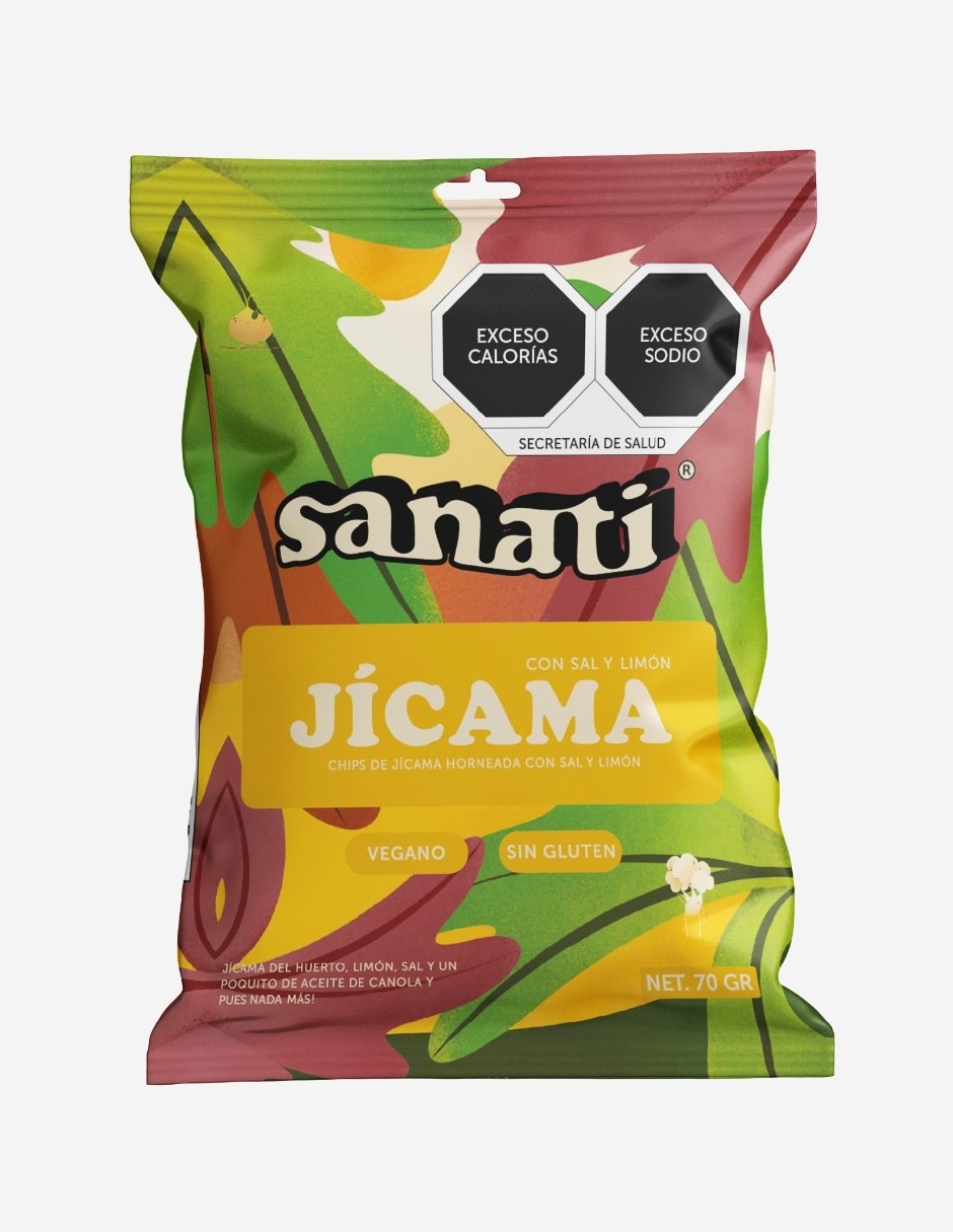 Caja de chips veganas surtidas Jícama y Coliflor Sanati