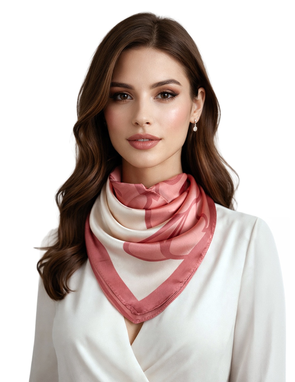 Mascada Twist Side con estampado Floral  para mujer