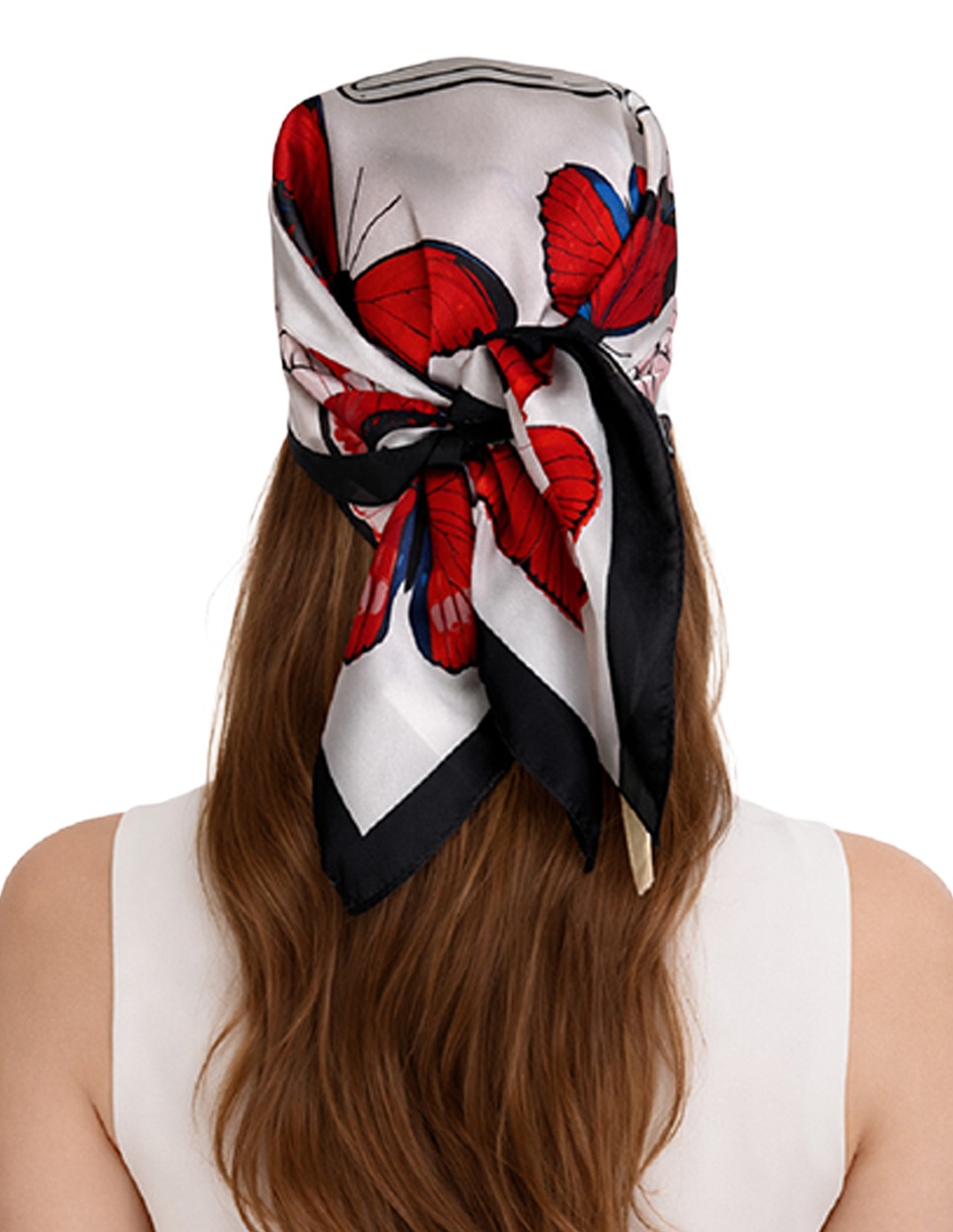 Mascada Twist Side con estampado Abstracto  para mujer