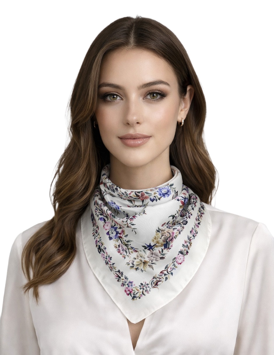 Mascada Twist Side con estampado Floral  para mujer