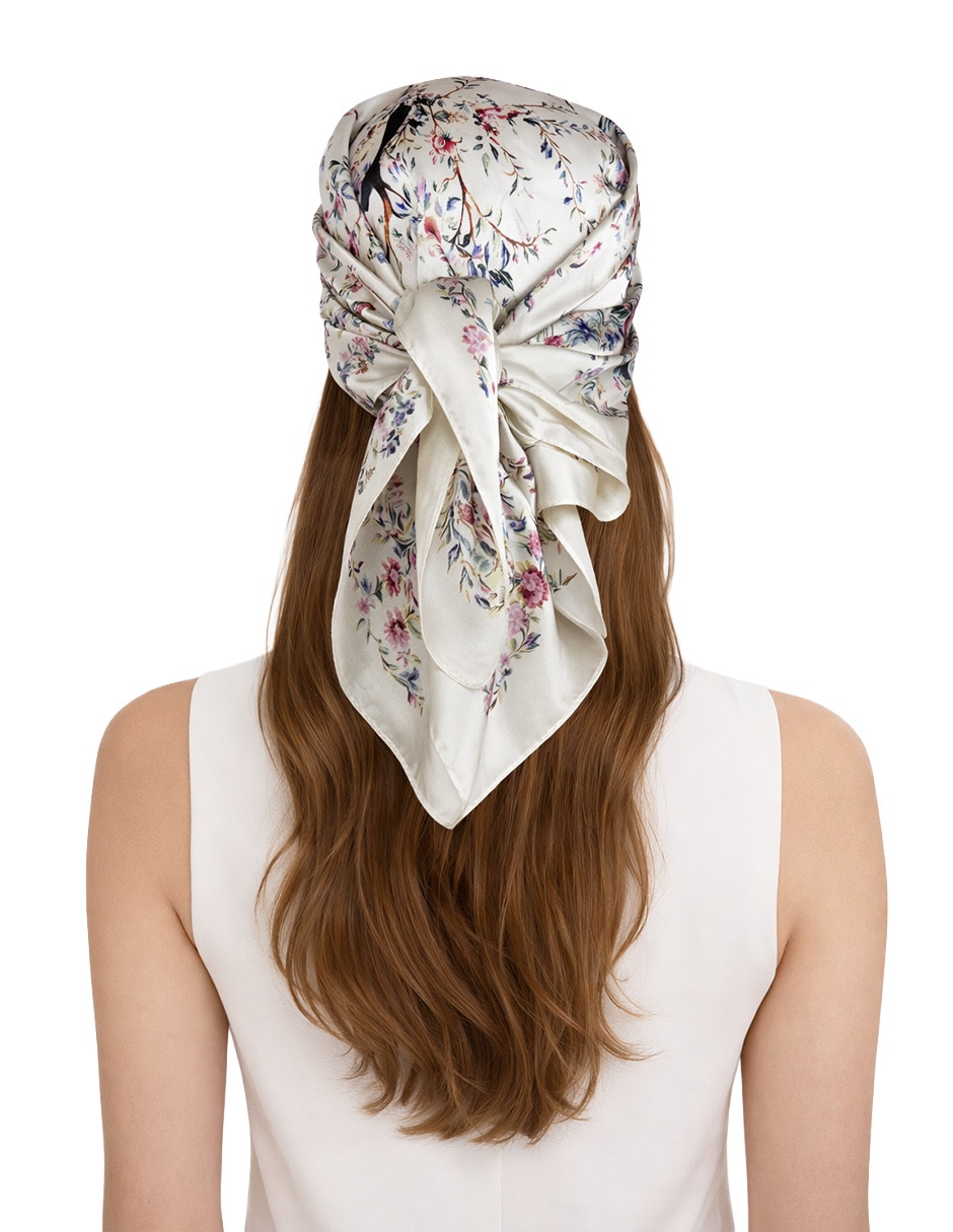 Mascada Twist Side con estampado Floral  para mujer