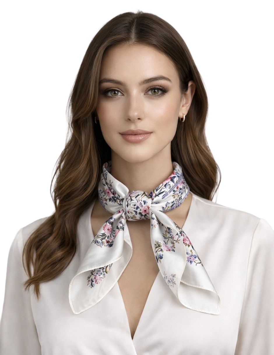 Mascada Twist Side con estampado Floral  para mujer