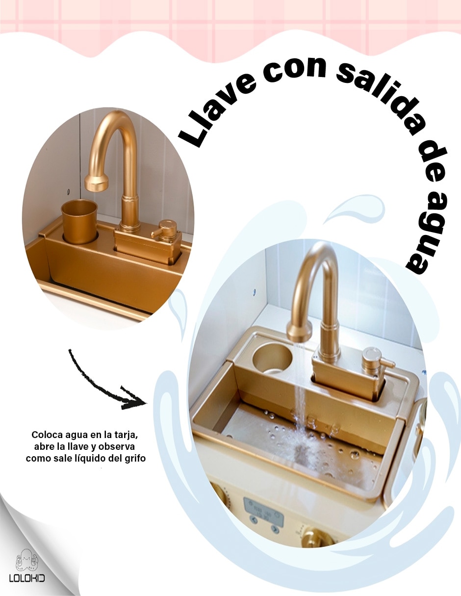 Cocina madera Homelya juego de rol para niños