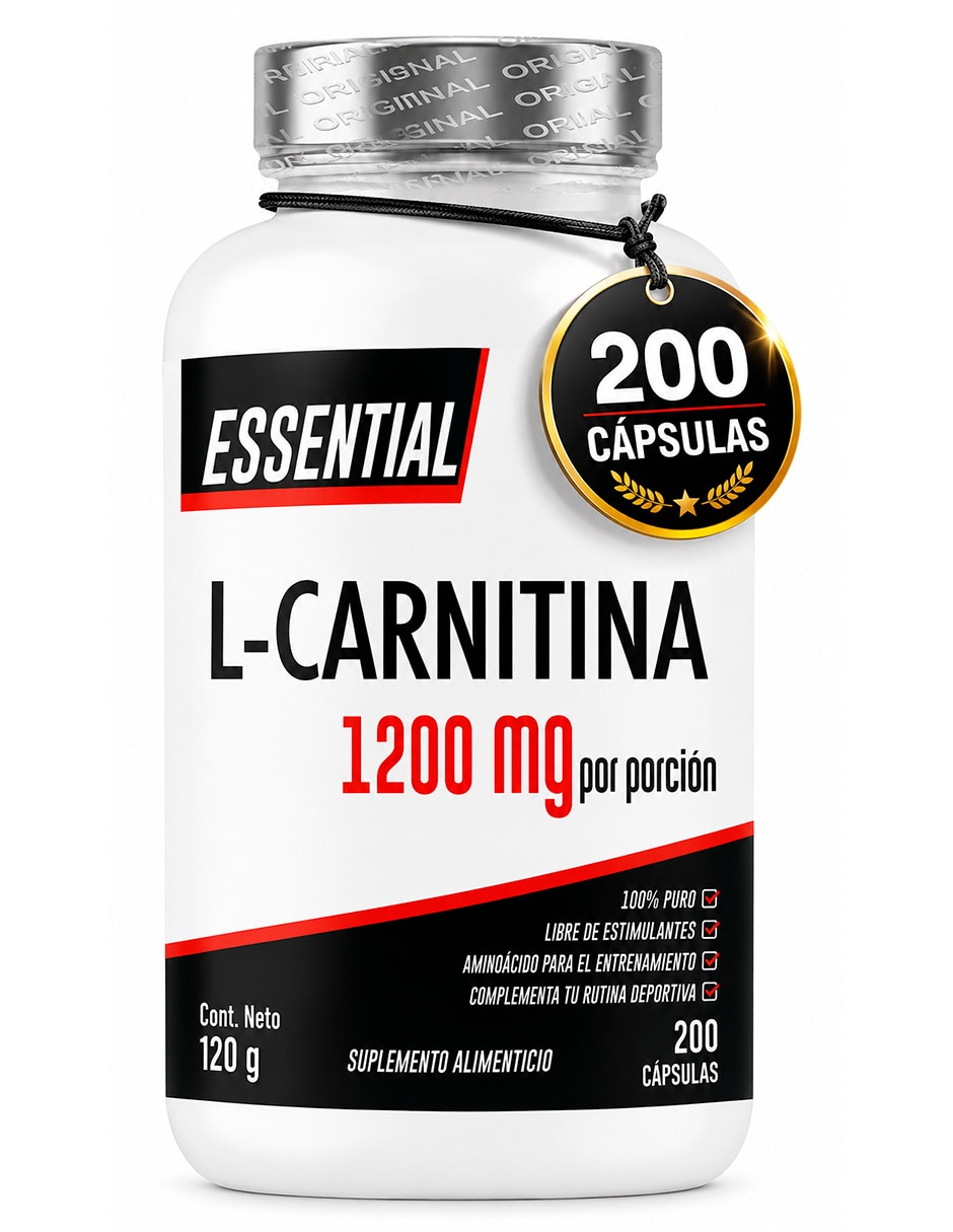 Carnitina Essential con L-Carnitina Tartrato de 200 cápsulas Carnitina Essential con L-Carnitina Tartrato de 200 cápsulas