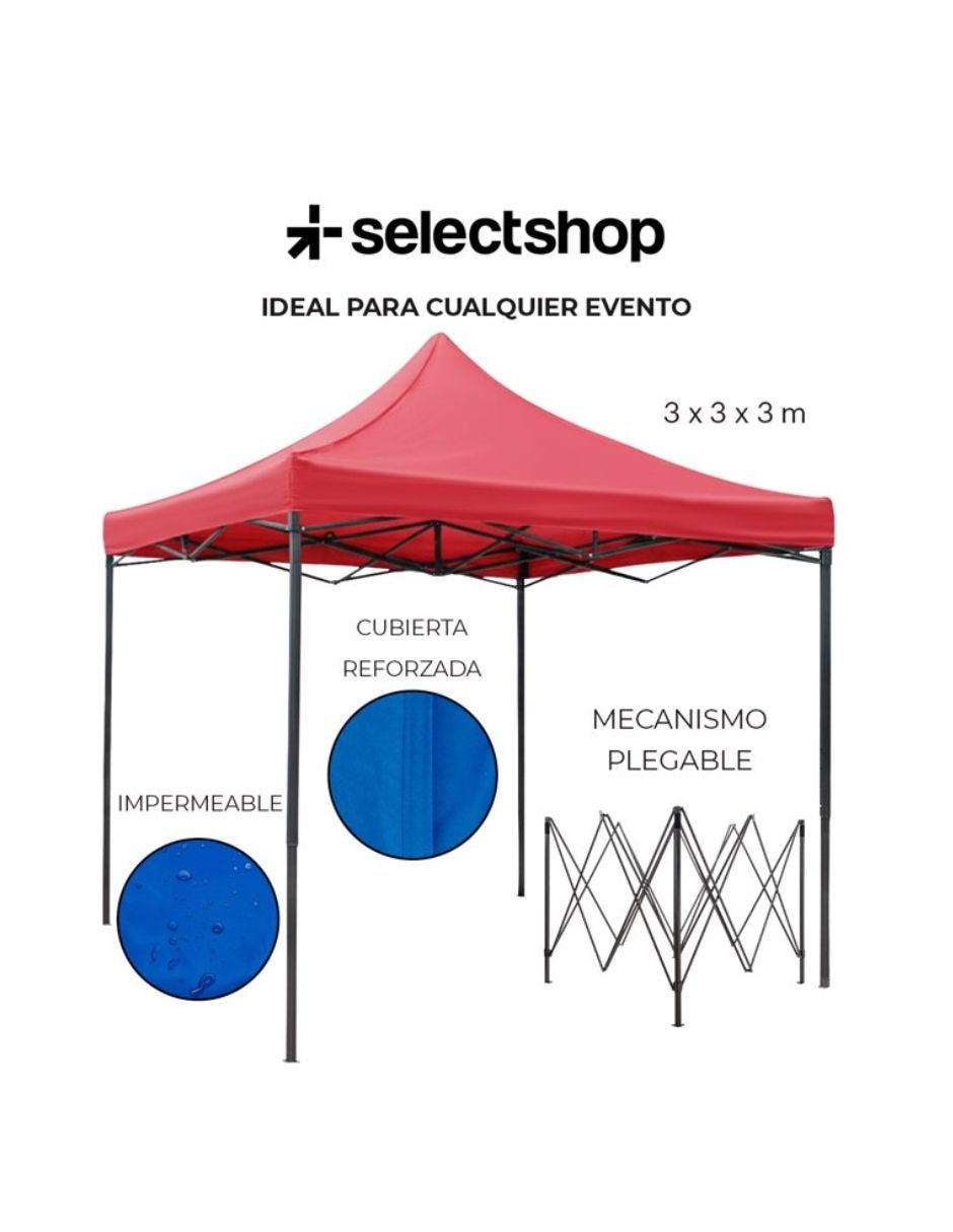 Toldo plegable Selectshop 3X3 HG233C