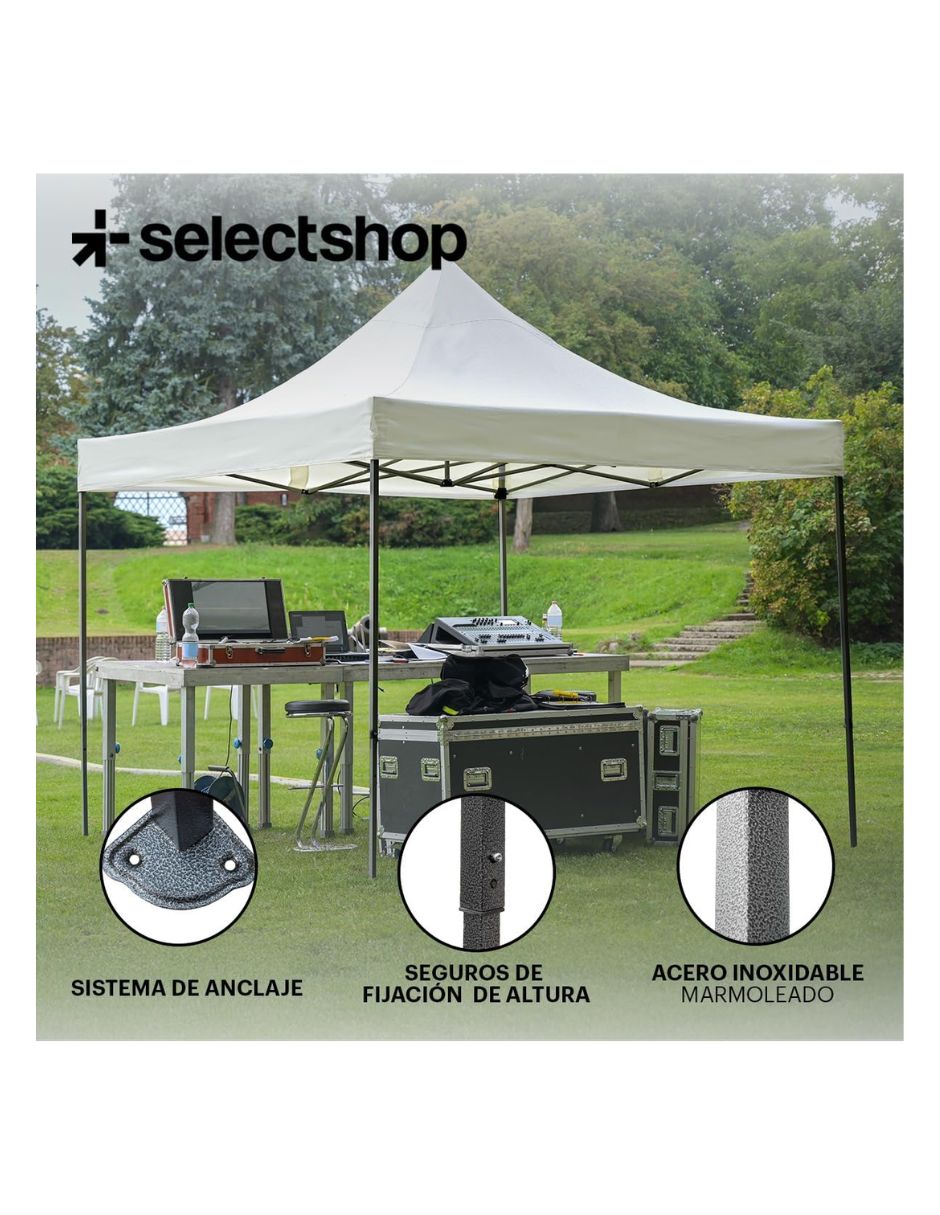 Toldo plegable Selectshop 3X3 HG233C