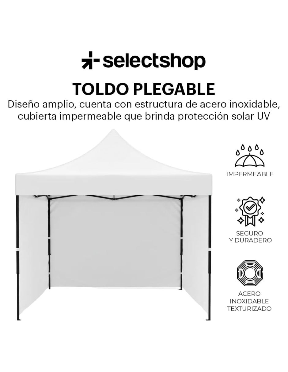 Toldo 3x3 metros con paredes HG237C 2