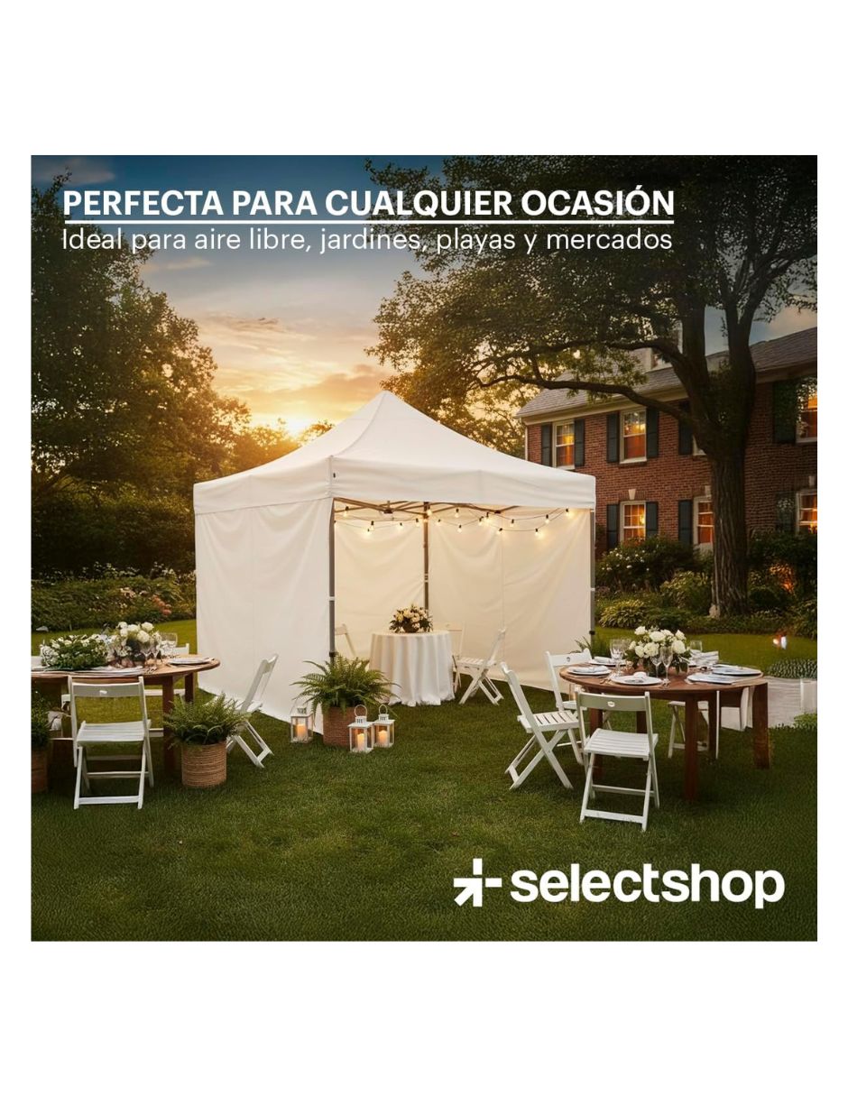 Toldo 3x3 metros con paredes HG237C 3