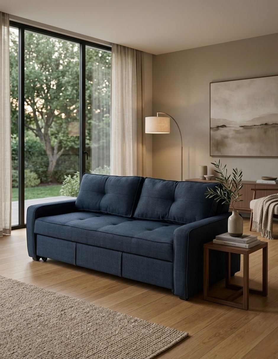 Sofá cama M & E MUEBLES Manne Queen de madera pino 12