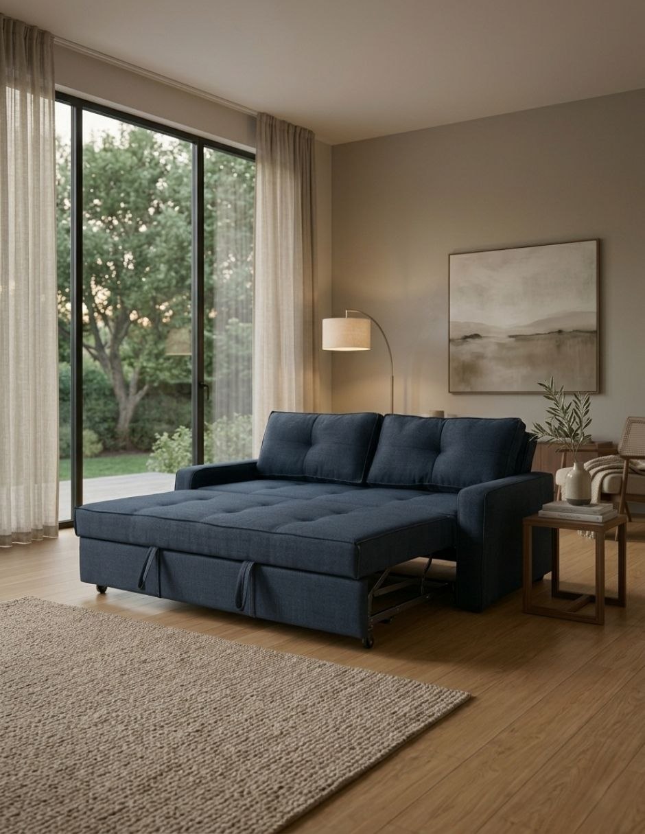 Sofá cama M & E MUEBLES Manne Queen de madera pino 6