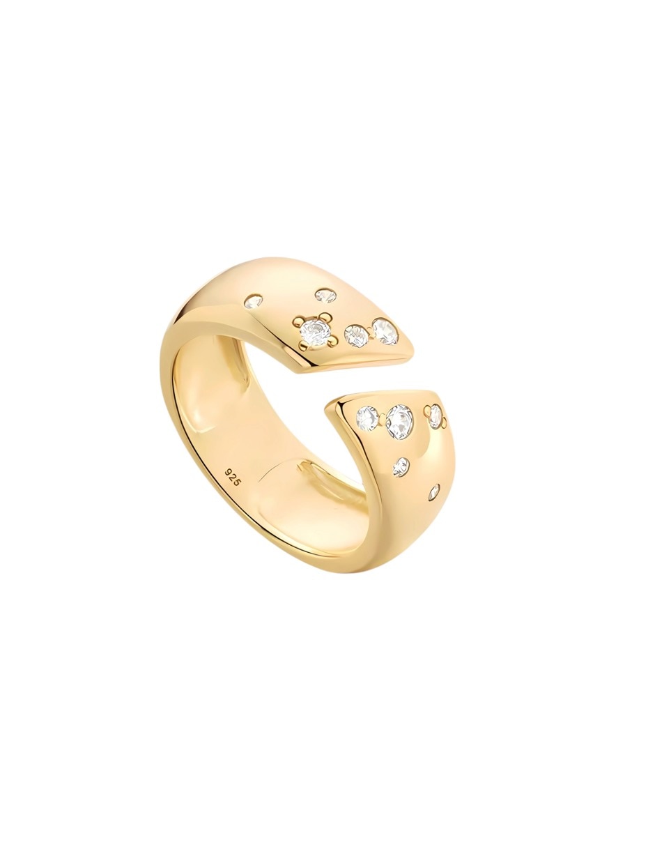 Anillo Mink circonita brillante