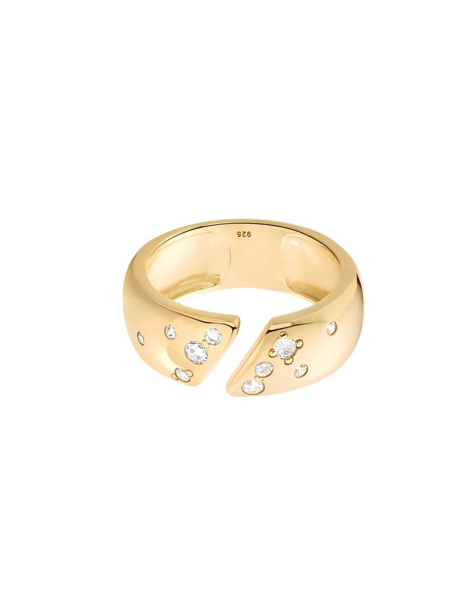 Anillo Mink circonita brillante