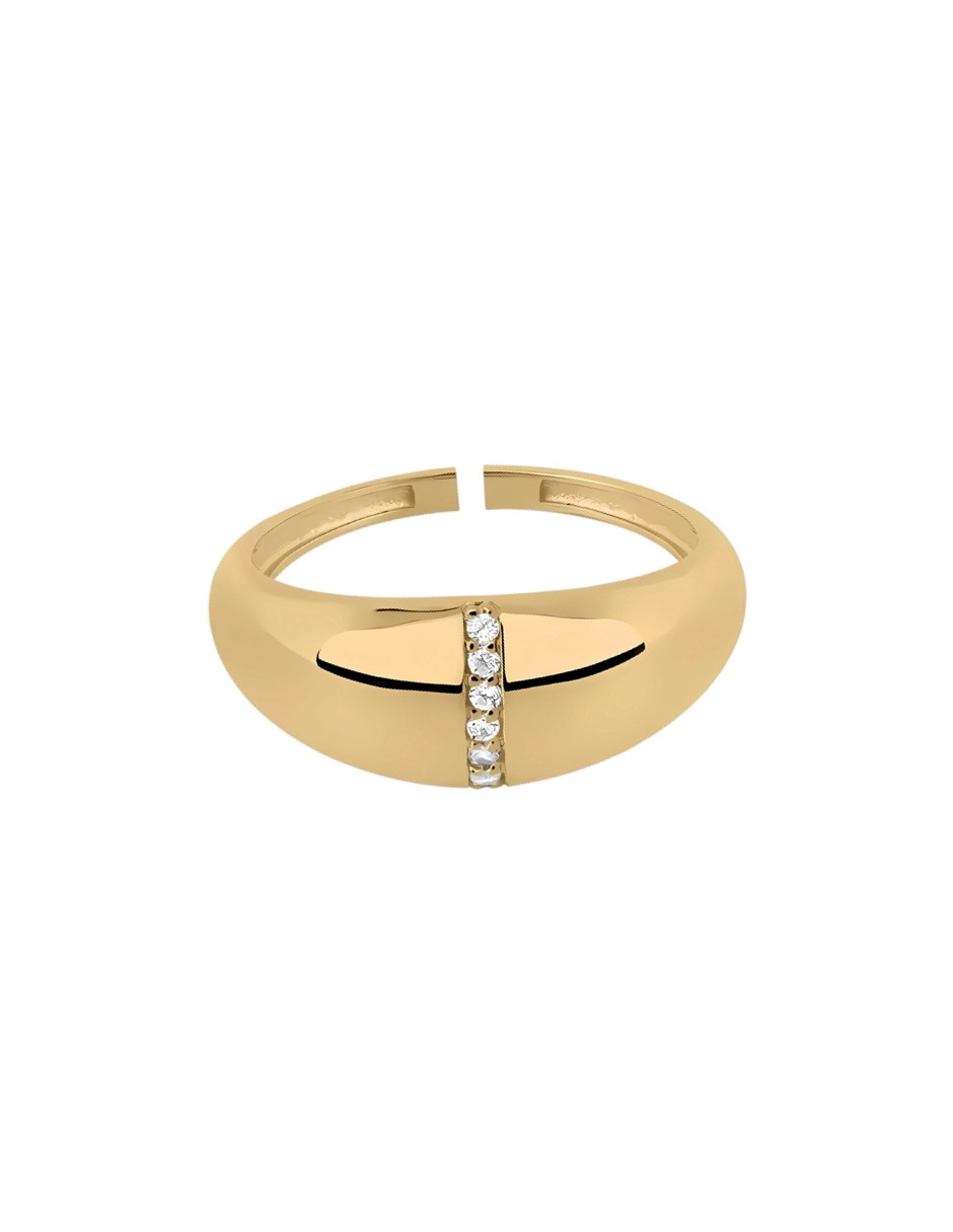 Anillo Mink circonita brillante