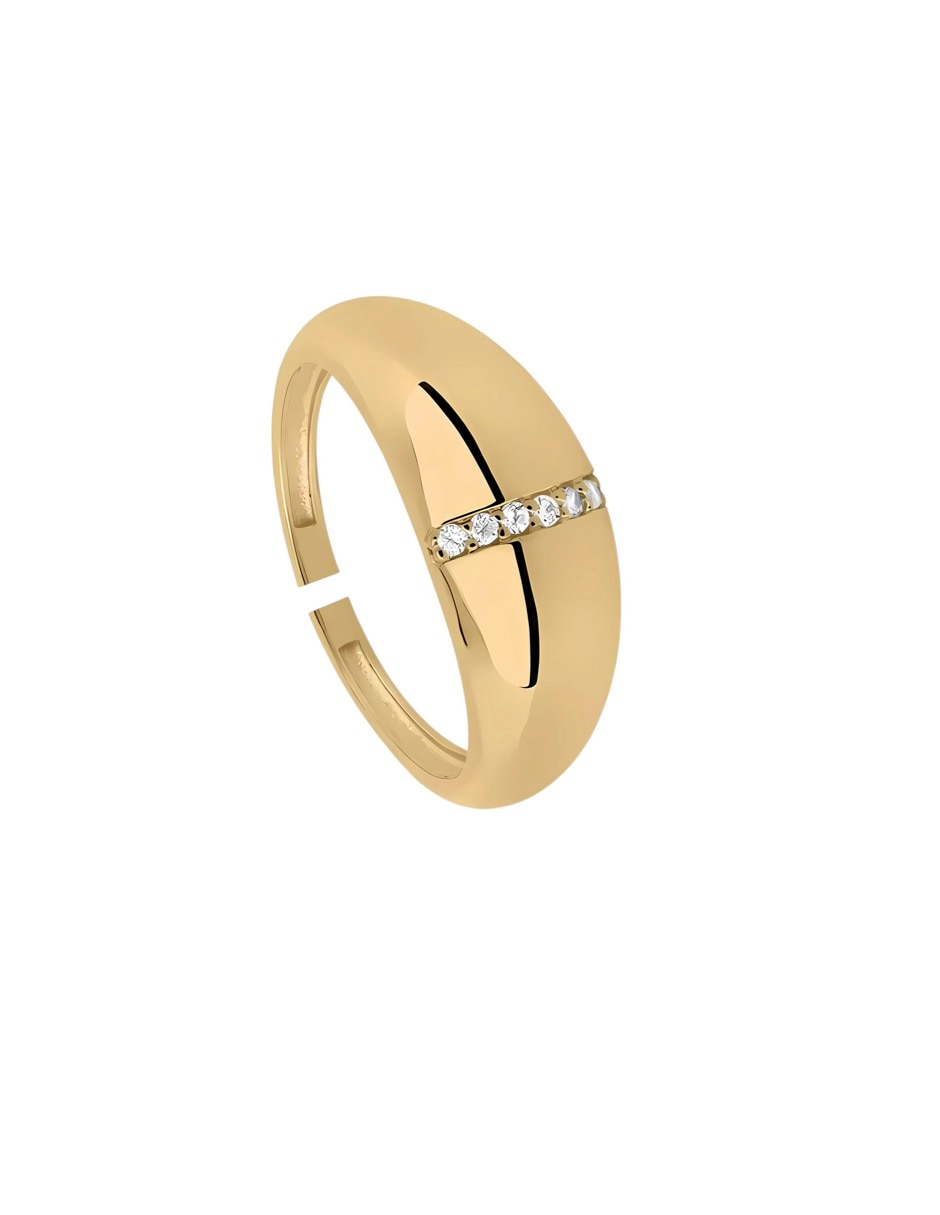 Anillo Mink circonita brillante