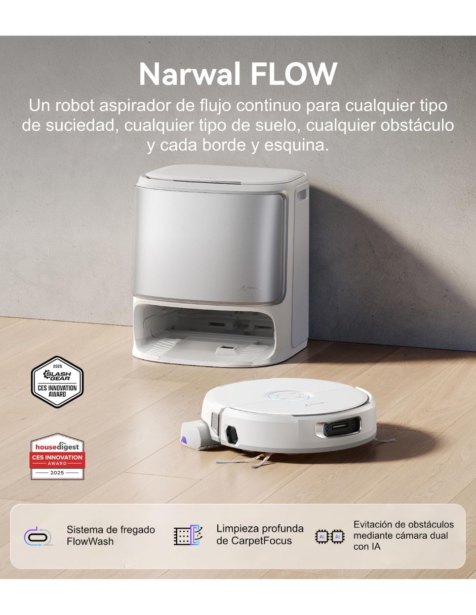 Aspiradora robot Narwal 2.5 litros