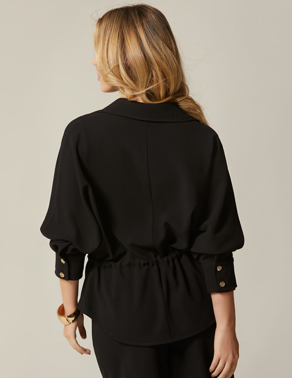 Blusa camisera manga 3/4 para mujer 2
