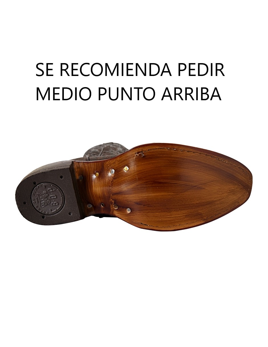 Bota cowboy abajo de la rodilla bdp botas de pedro vaquero de piel bovino para mujer