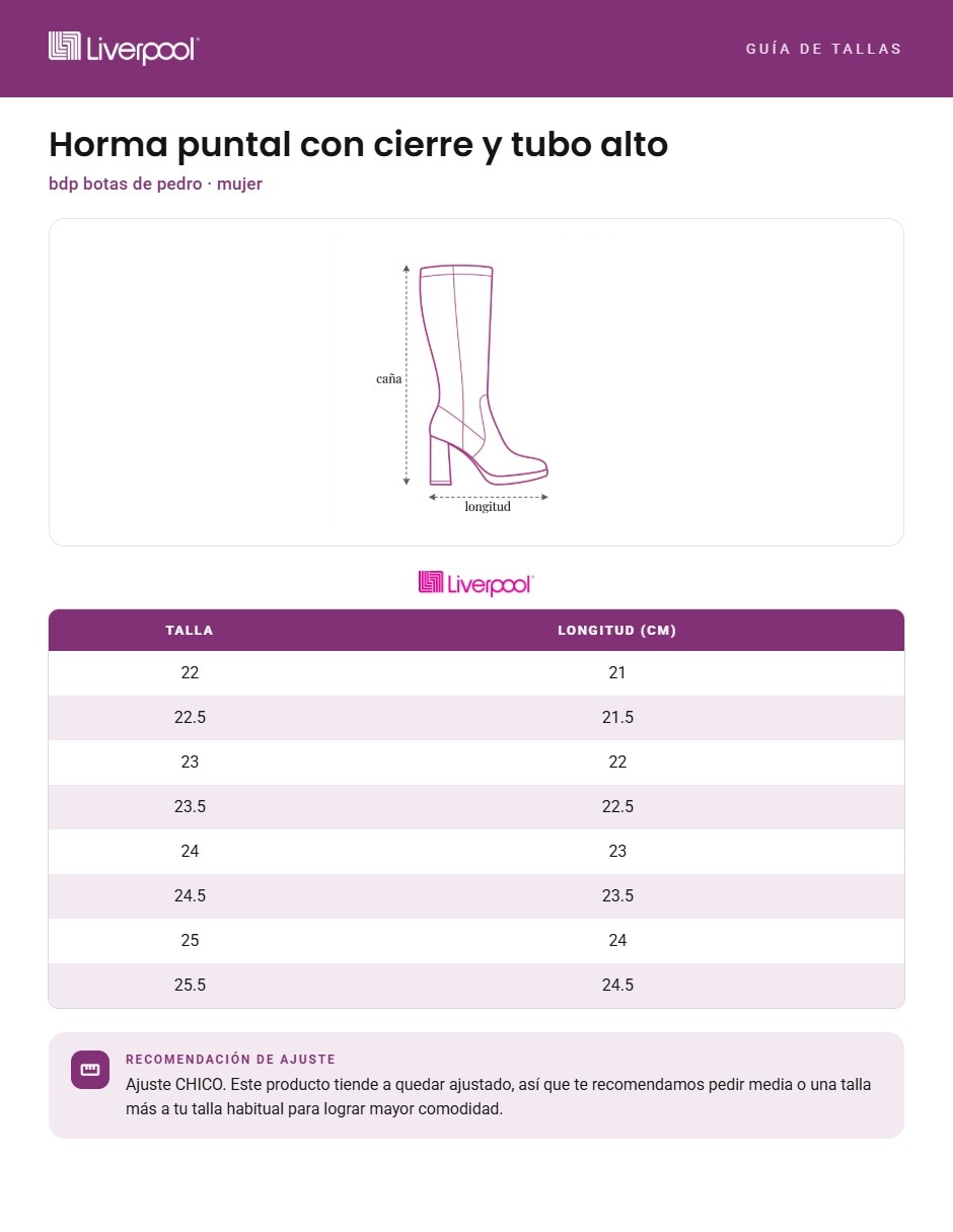 Bota cowboy abajo de la rodilla bdp botas de pedro de piel para mujer