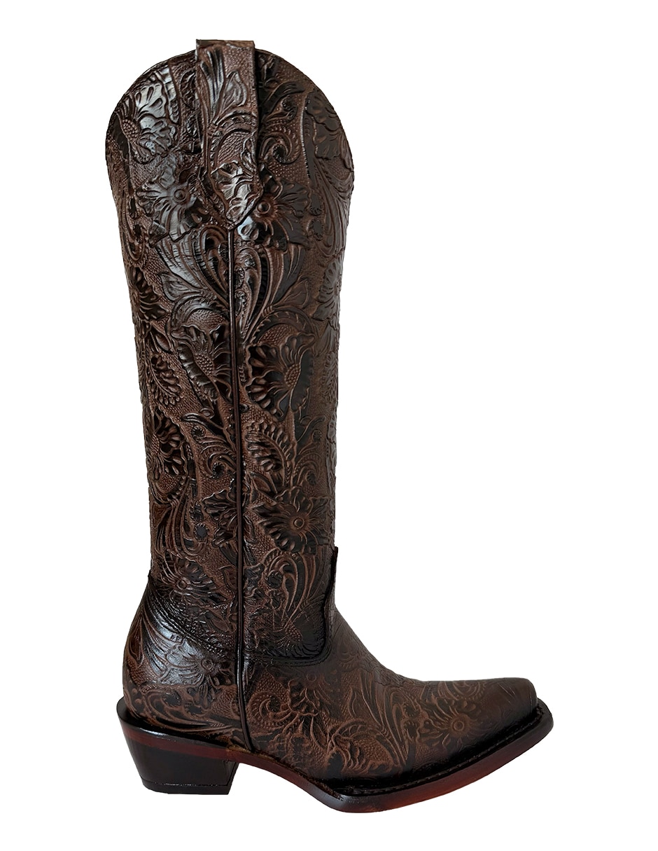 Bota cowboy abajo de la rodilla de piel para mujer Bota cowboy abajo de la rodilla de piel para mujer