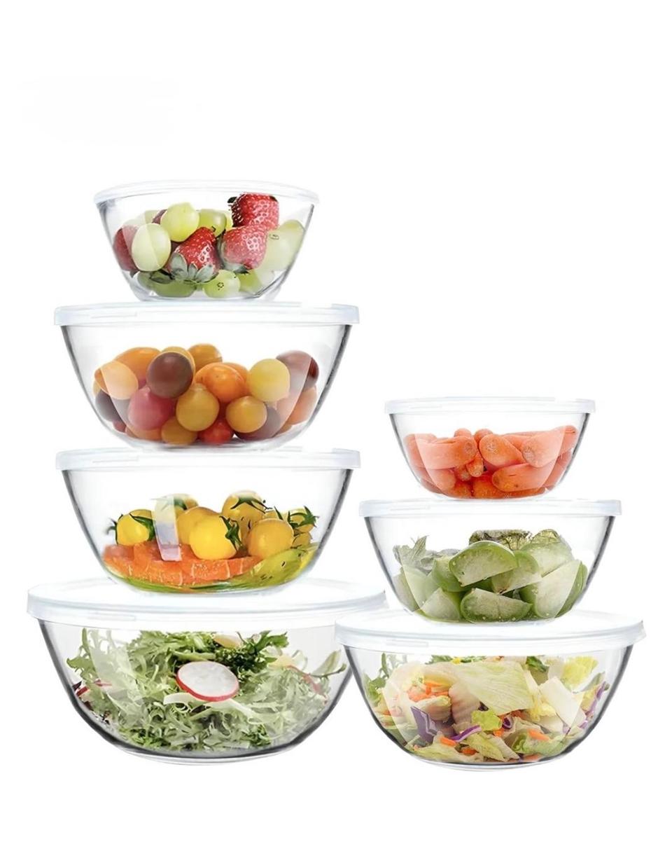 Set bowl 7 piezas de vidrio