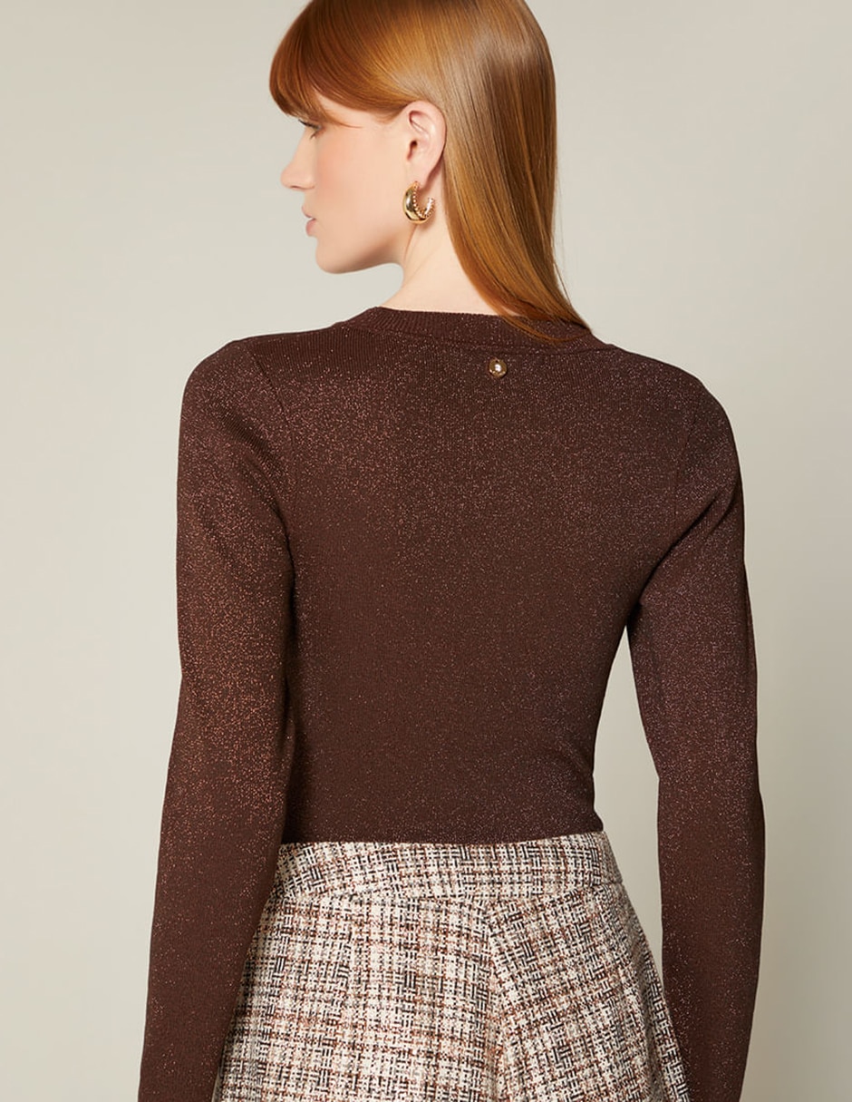 Suéter cuello redondo para mujer 4