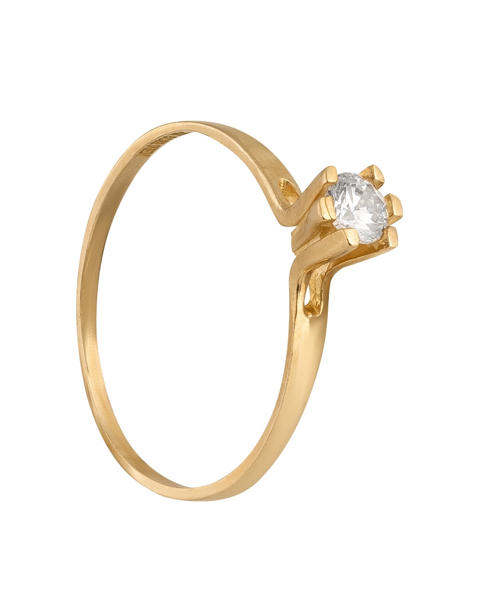 Anillo Unlimited By Ob 10 K de oro zirconia pulido