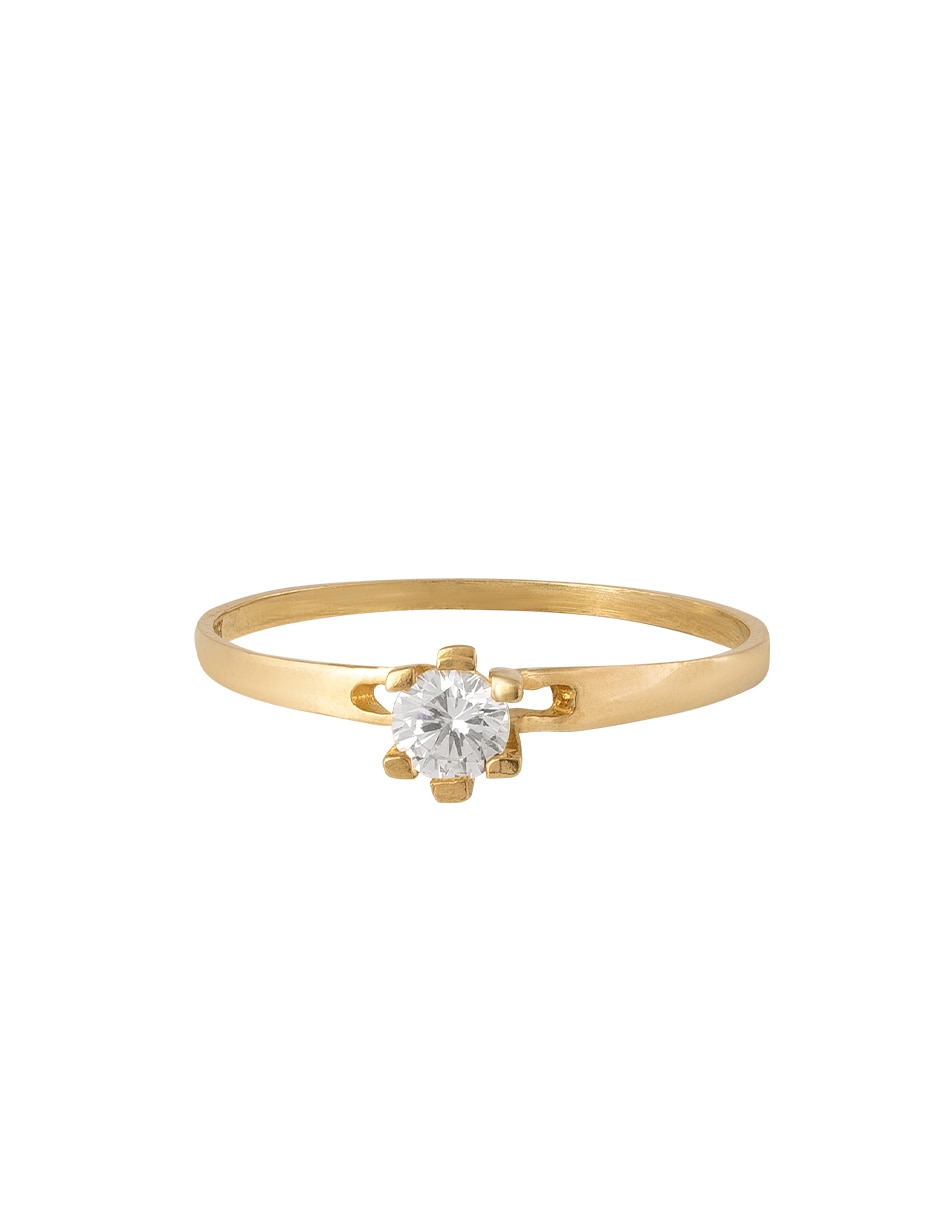 Anillo Unlimited By Ob 10 K de oro zirconia pulido