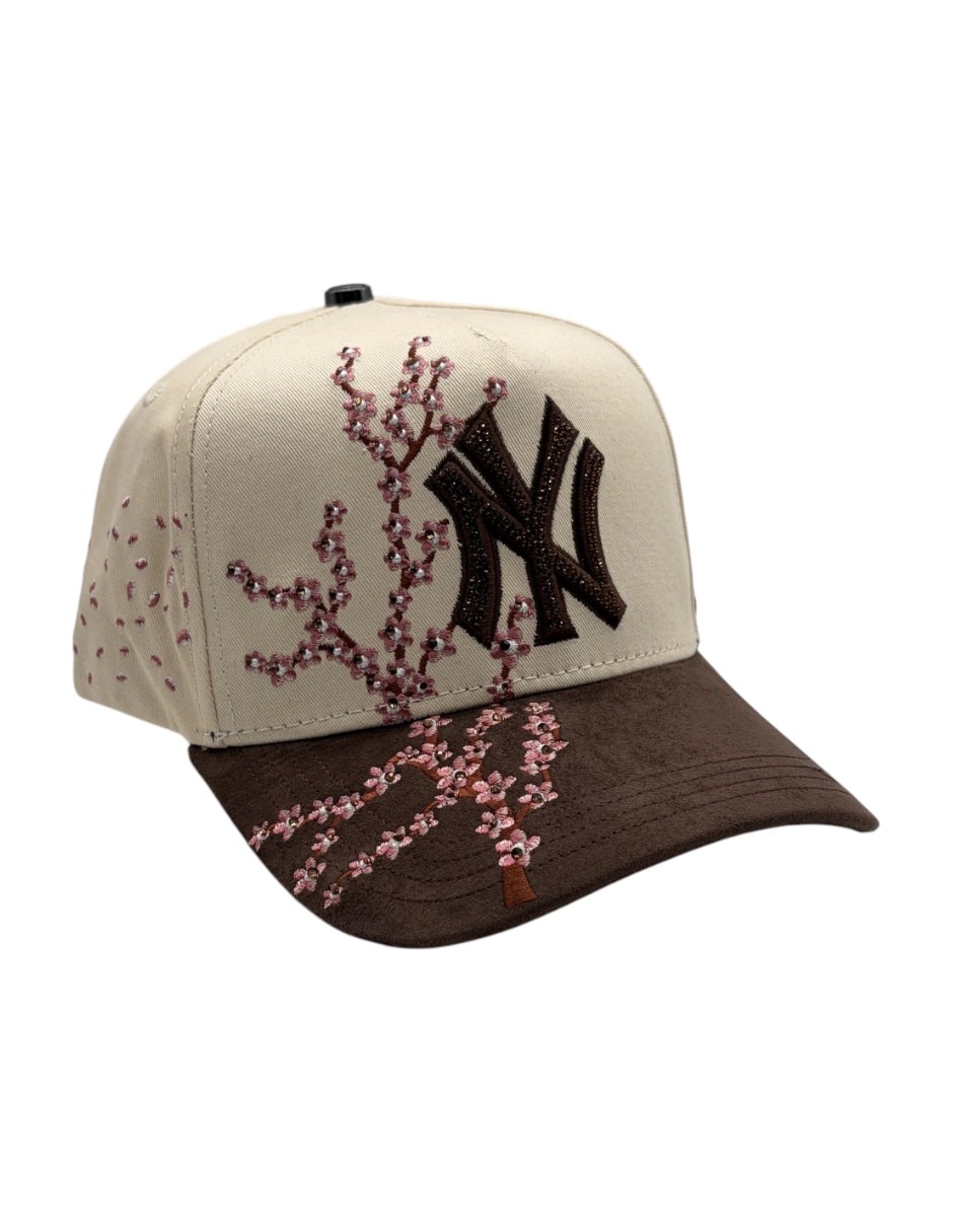 Gorra visera curva snapback casual Big Boss Sakura Tan Pink para hombre