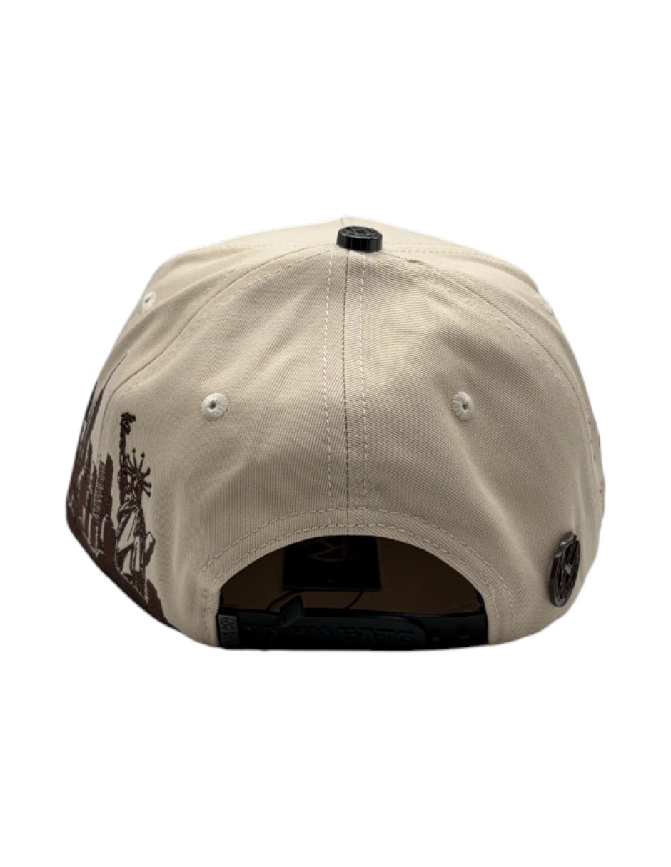 Gorra visera curva snapback casual Big Boss Sakura Tan Pink para hombre