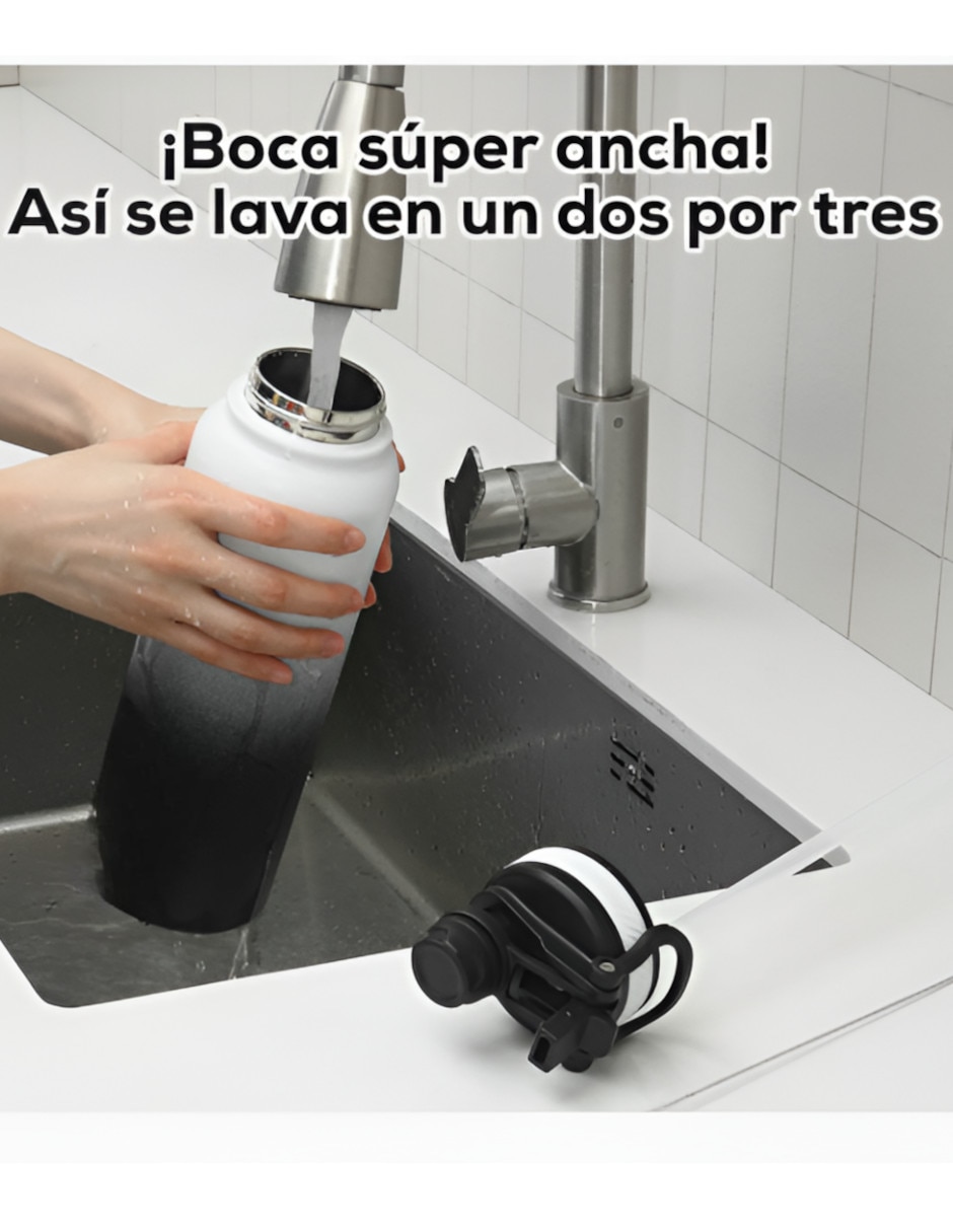 Termo de acero inoxidable con tapa rosca 946 ml 2