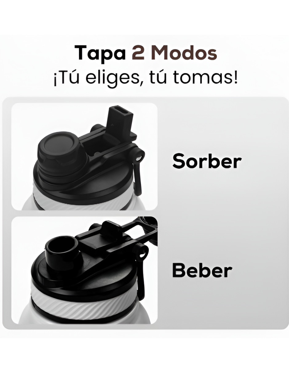 Termo de acero inoxidable con tapa rosca 946 ml 3