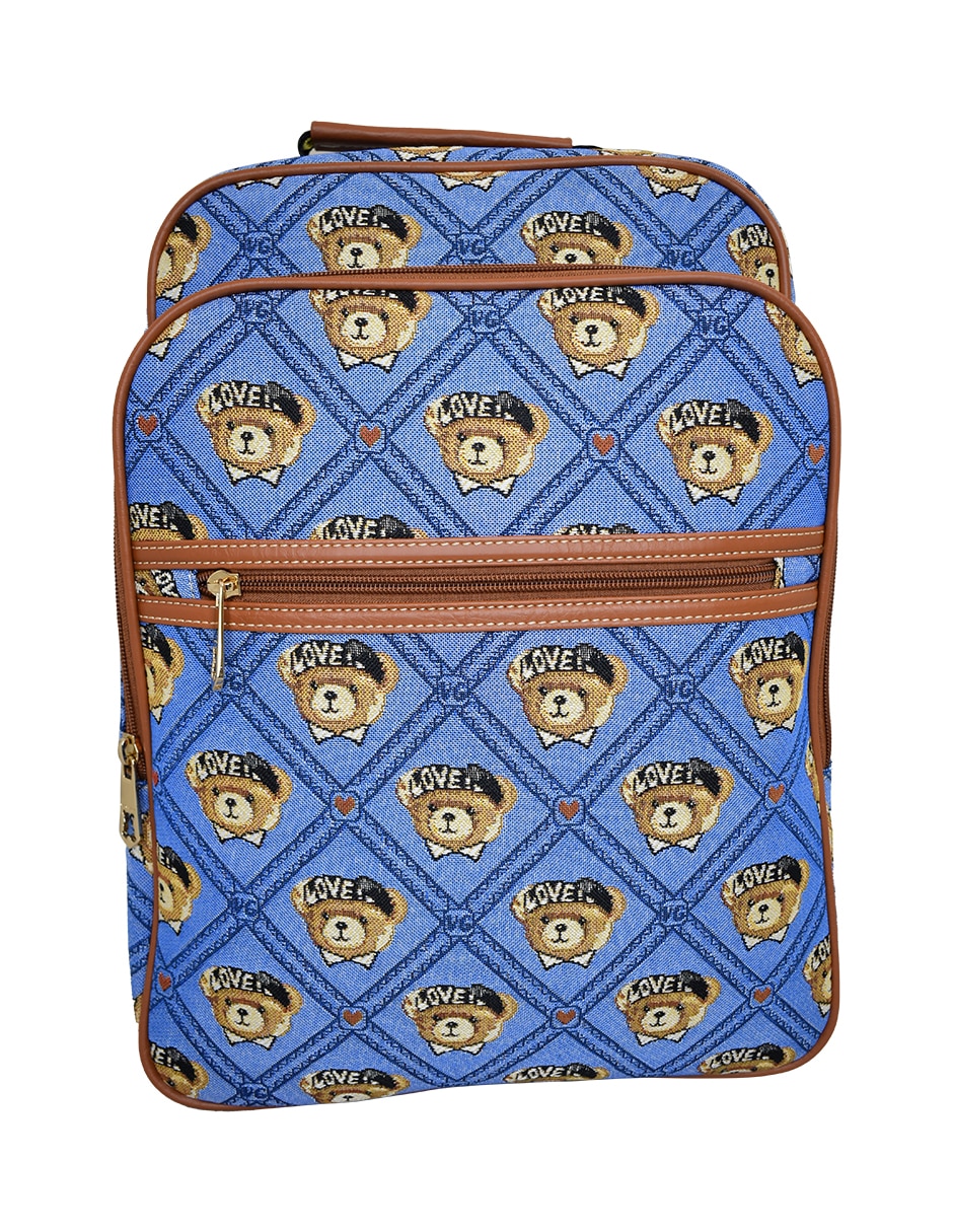 Backpack V008 Scontland Bear Blue para mujer