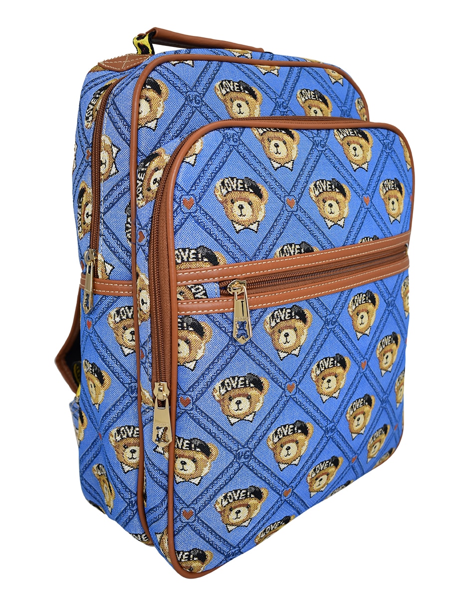 Backpack Henney Bear V008 Scontland Bear Blue para mujer