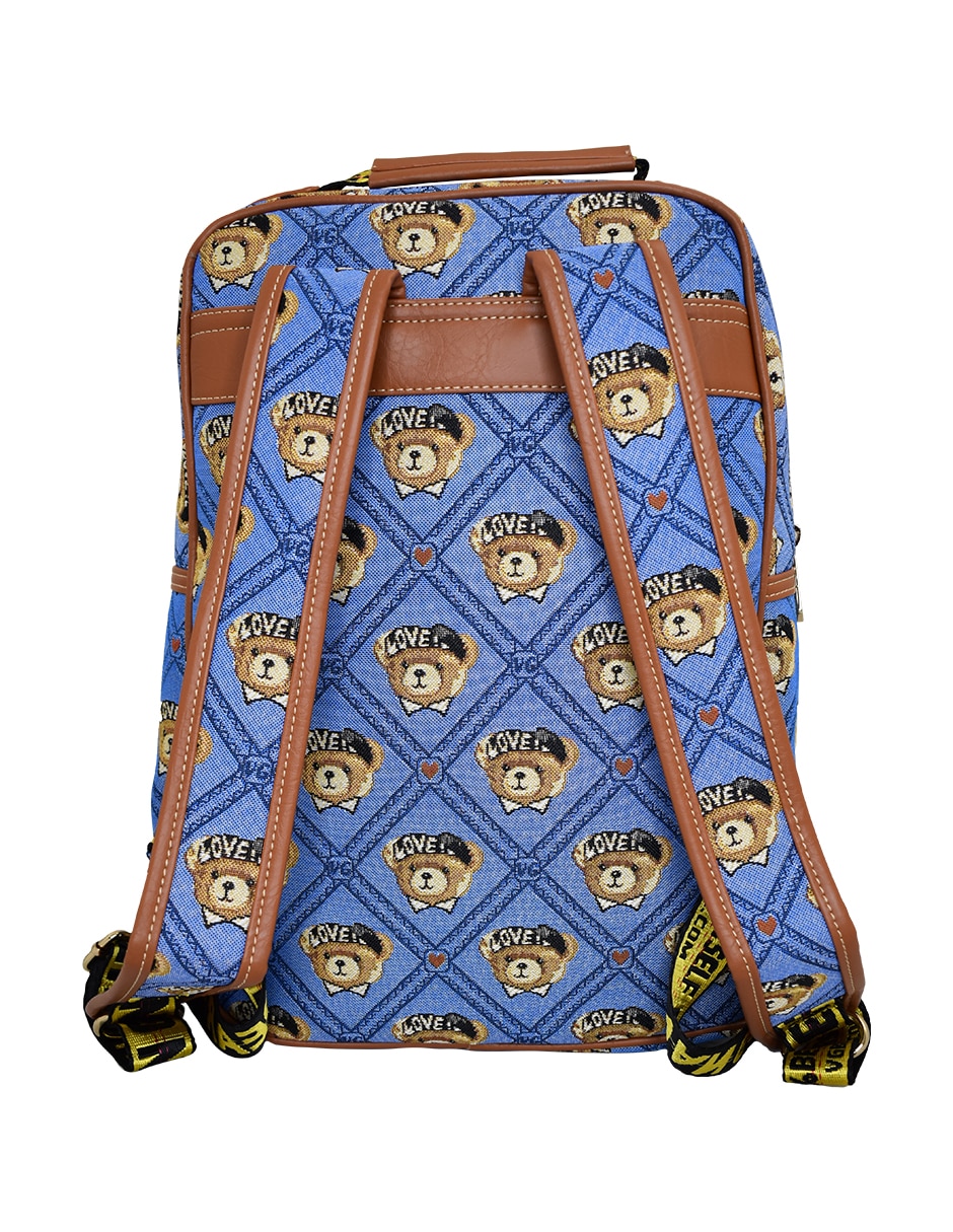 Backpack Henney Bear V008 Scontland Bear Blue para mujer