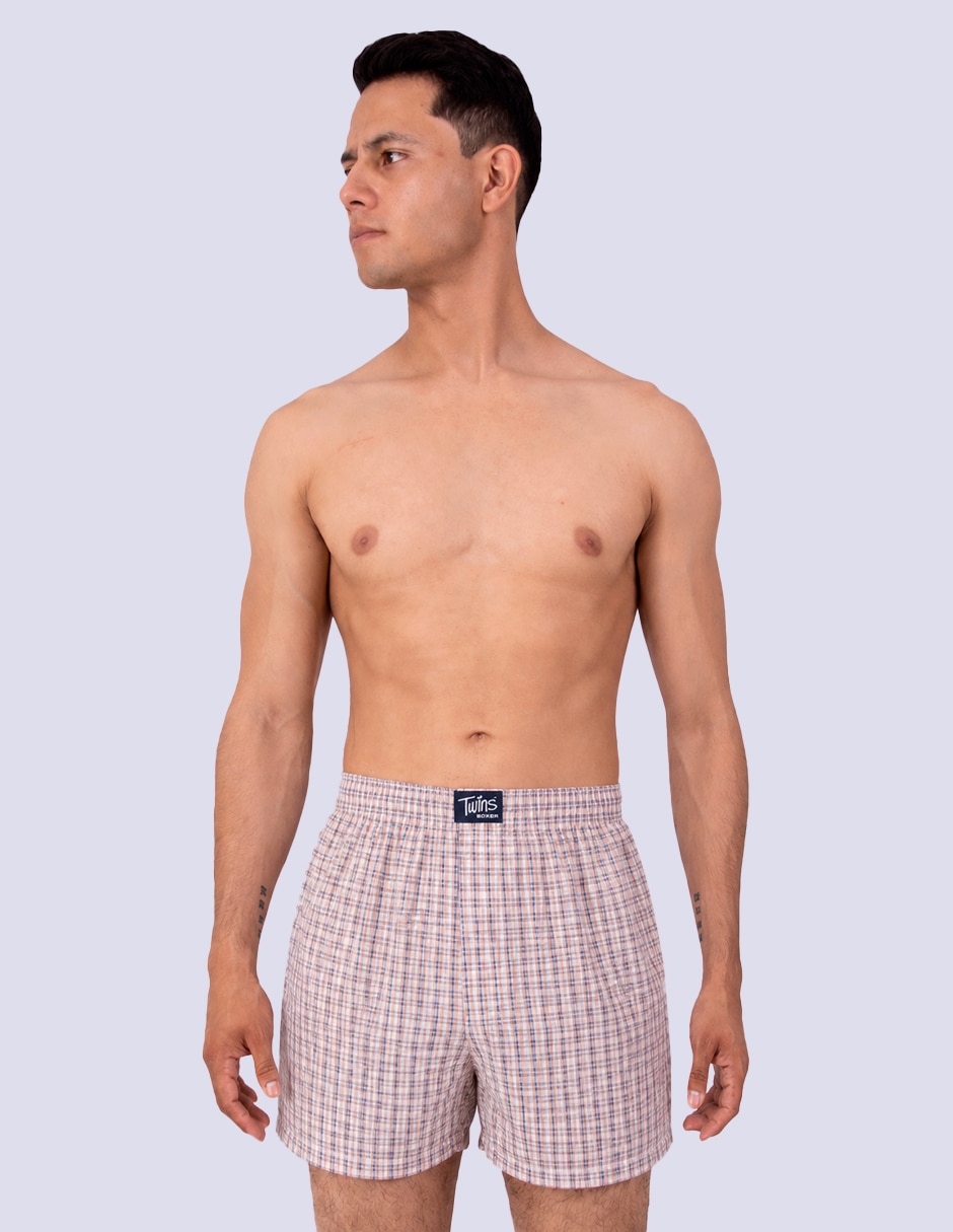 Bóxer twins de algodón para hombre 3 piezas