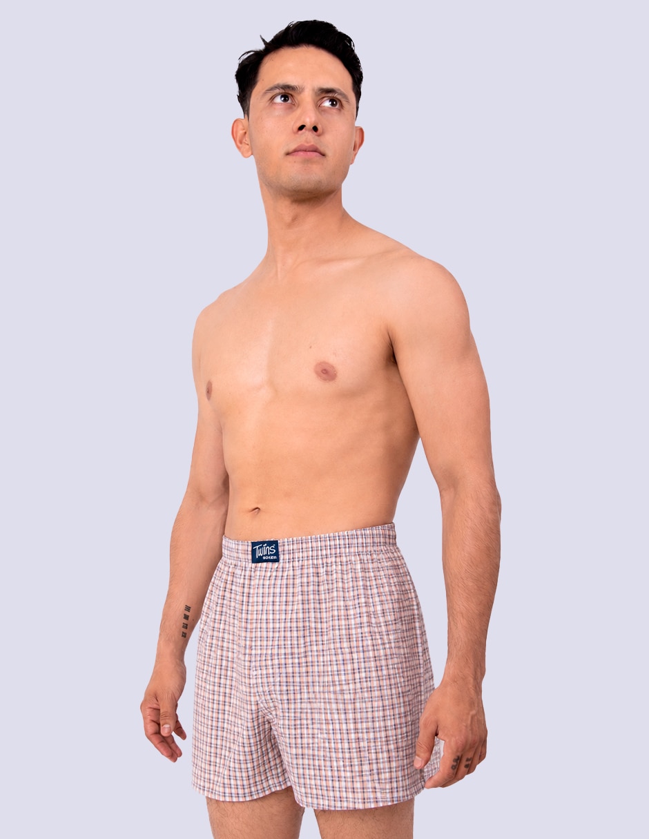 Bóxer twins de algodón para hombre 3 piezas