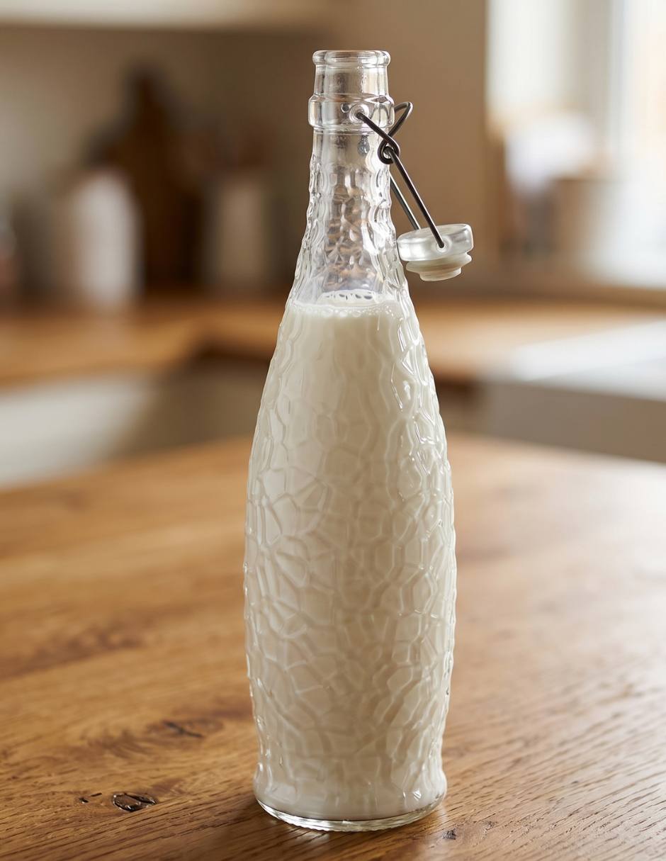Botella de agua Borgonovo de Vidrio Polar con tapa a presión 1 L