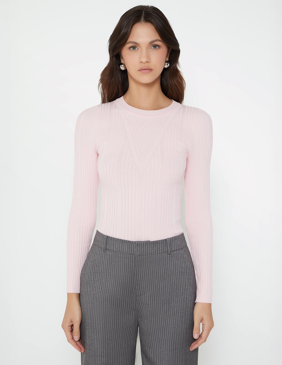 Suéter Studio F cuello redondo para mujer
