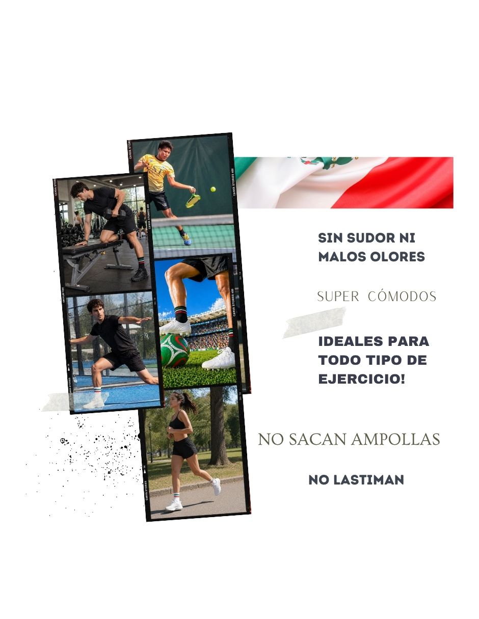 Set calcetines media pantorrilla México comfort specialfit socks de algodón para hombre 6 pares