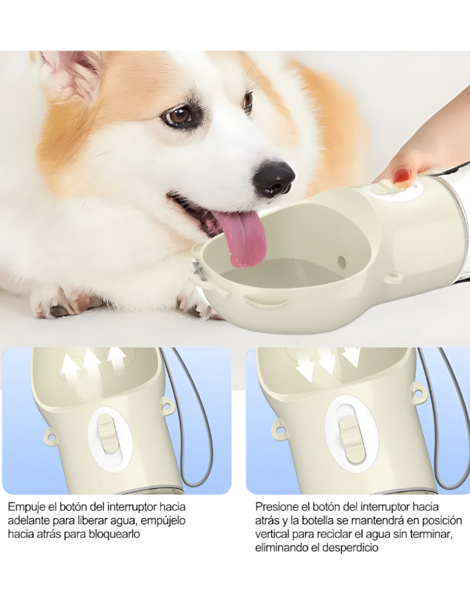 Bebedero transparente para perro y gato Xtellar 400 ml