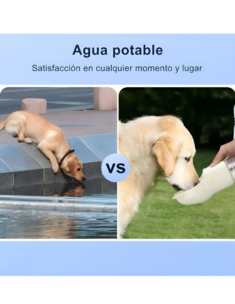 Bebedero transparente para perro y gato Xtellar 400 ml