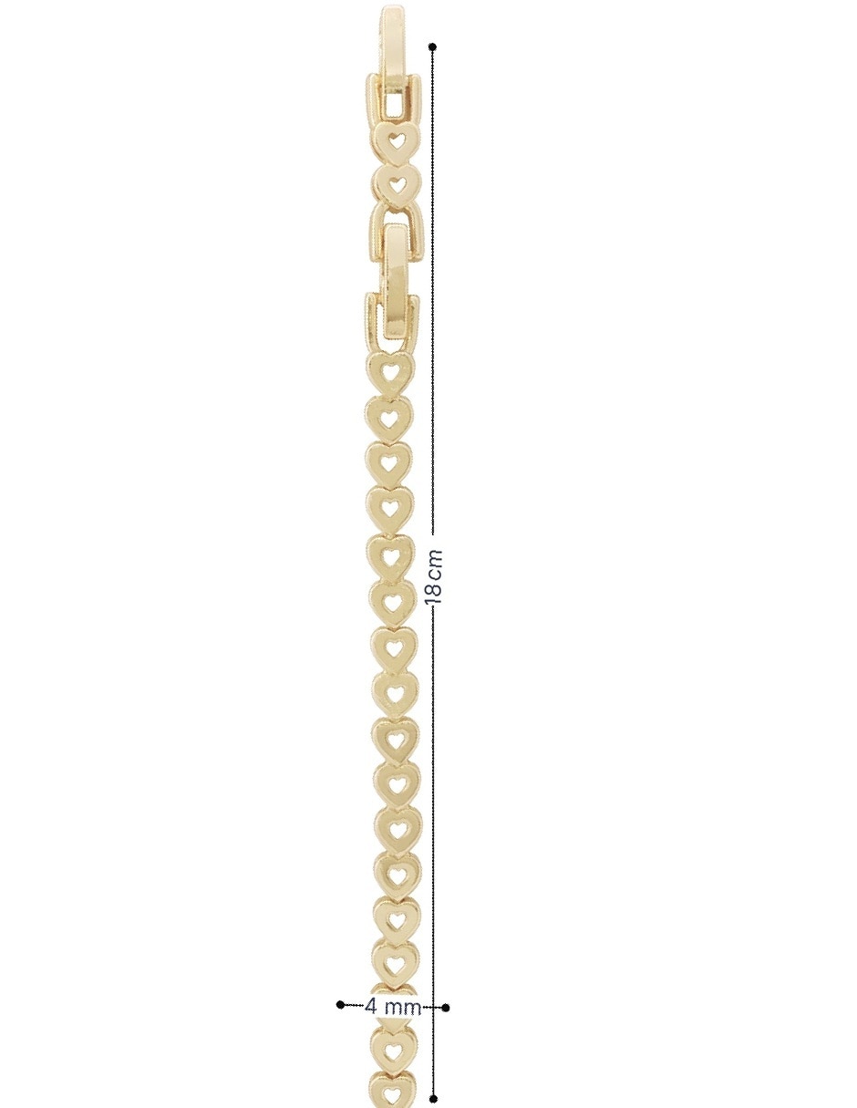 Pulsera Horoz 18 K con acabado chapa de oro