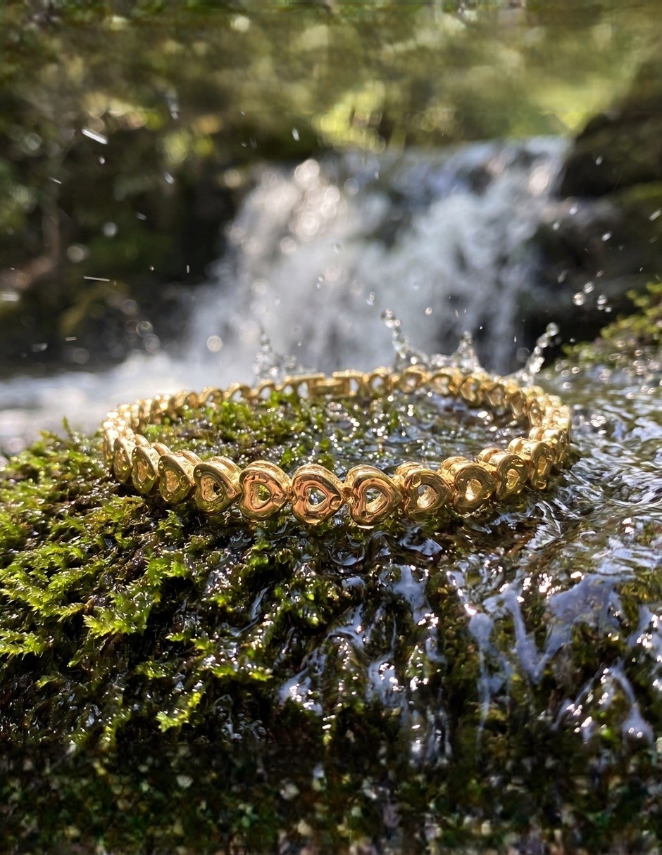 Pulsera Horoz 18 K con acabado chapa de oro