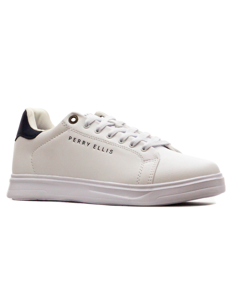 Tenis de piel perry ellis para hombre