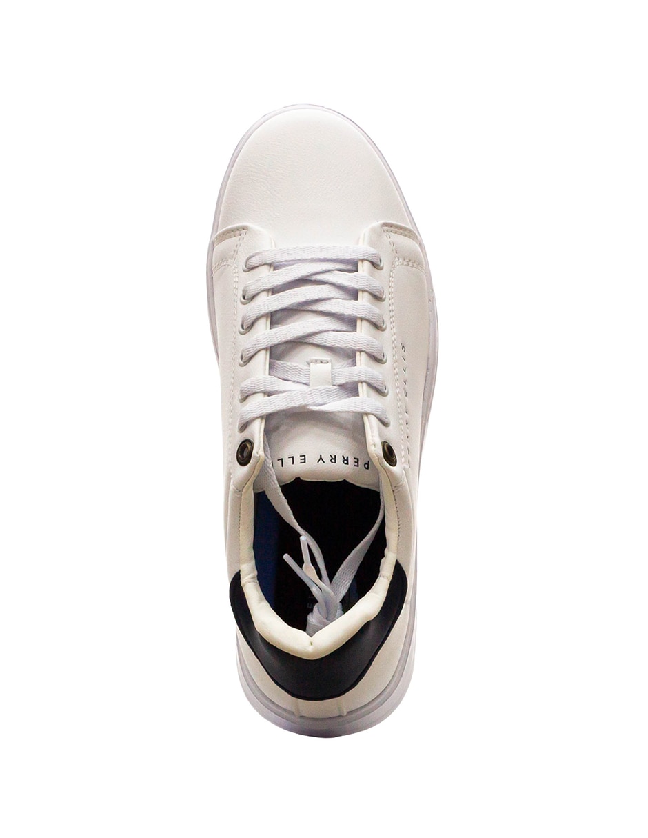 Tenis de piel perry ellis para hombre