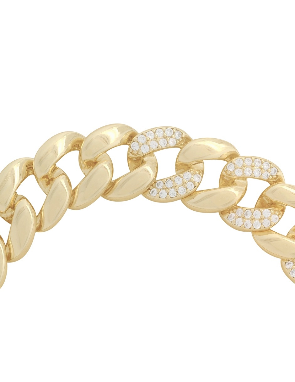 Pulsera 18 k con acabado 2