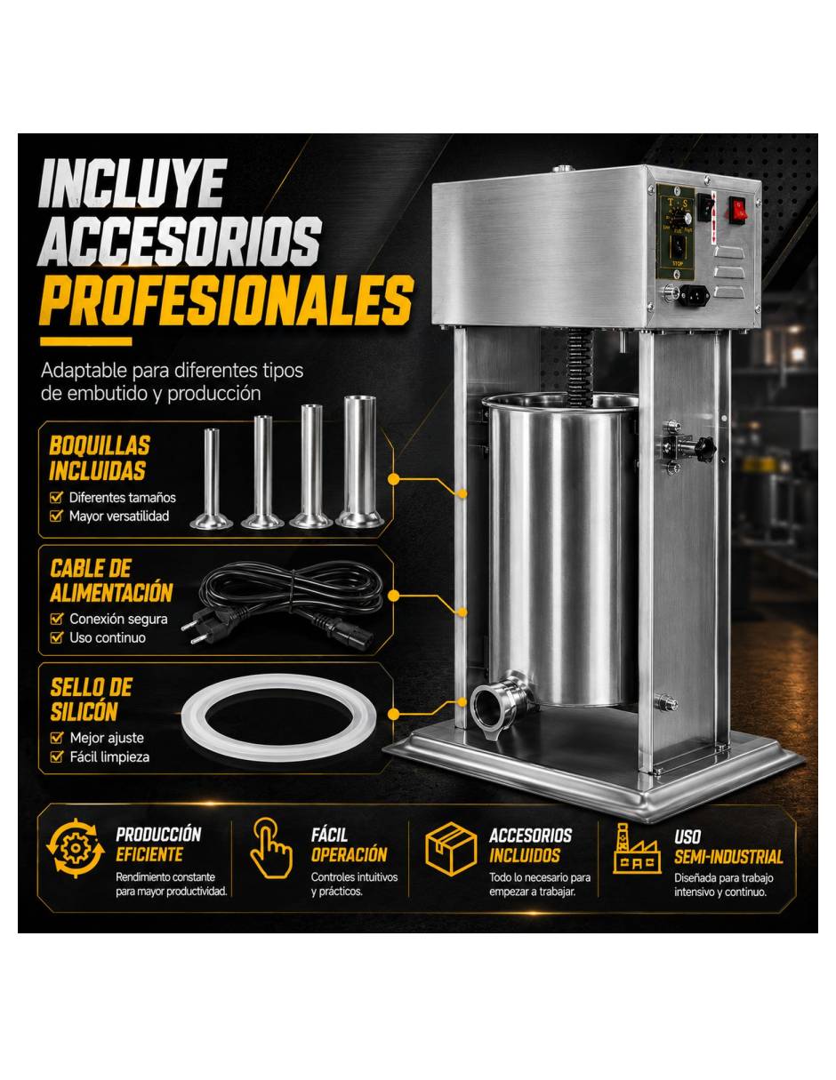 Embutidora eléctrico 12 L 6