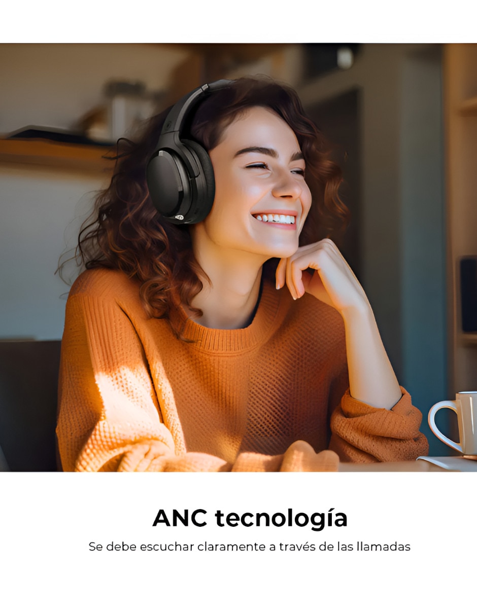 Audífonos Over-Ear Xtellar 11884 inalámbricos con cancelación de ruido