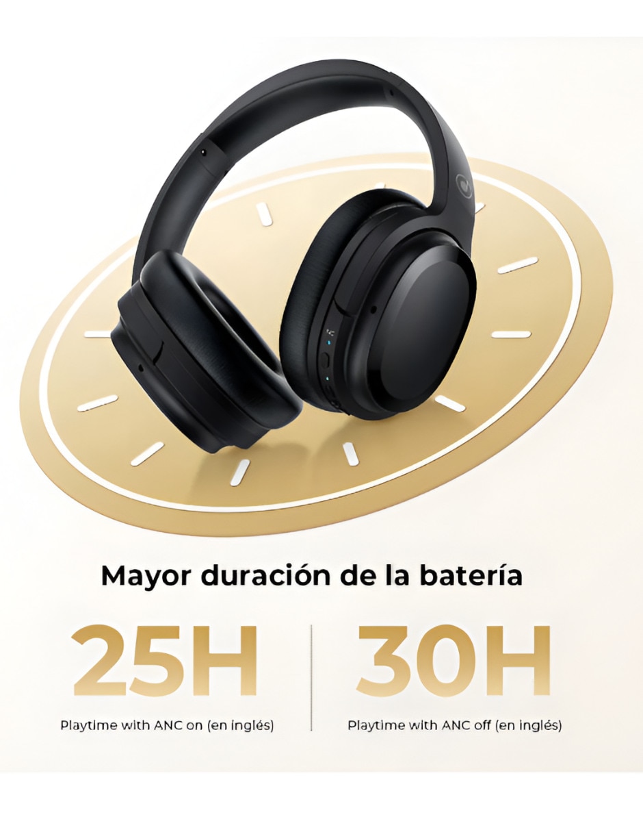 Audífonos Over-Ear Xtellar 11884 inalámbricos con cancelación de ruido