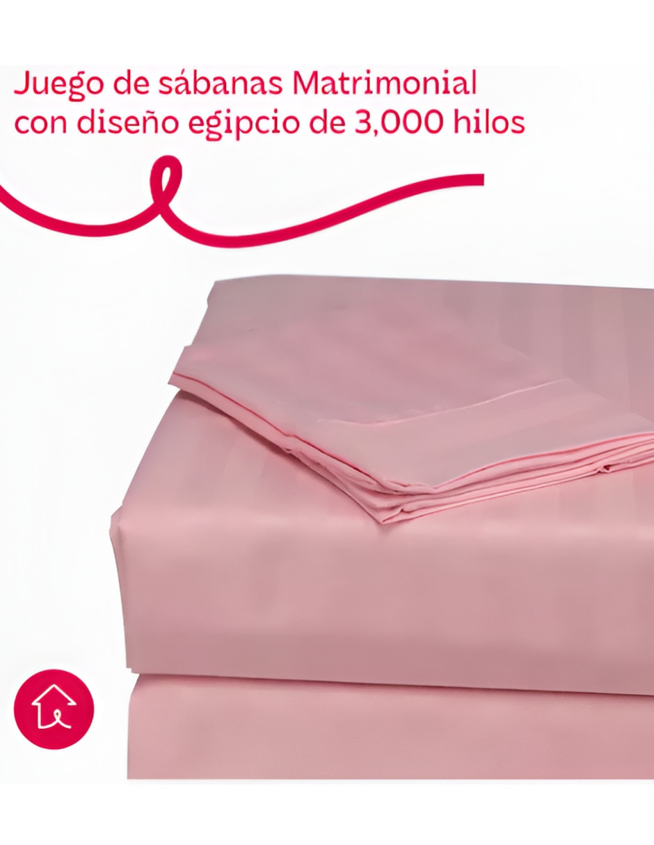 Juego de sábanas de 100% algodón 4
